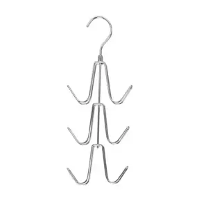 Stainless Steel Bag Hanger, 1/2 Counts Multi-layer Bag Storage Rack, Bag Organizer Rack, Space Saving Bag Hanger, Multifunctional Clothes Hanger