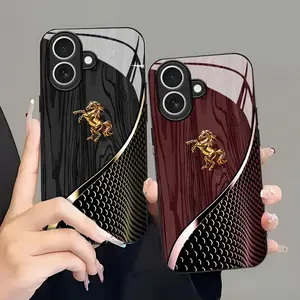 Suitable for [iPhone 17] high-end phone case🤩， high-end patterns，lucky Horse, bringing you good fortune，multiple colors available,  drop-resistant and fingerprint-proof YM99