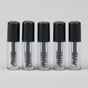 Empty Refillable Clear Mascara Tube, 8 Counts/set Liquid Eyelash Cream Vial Bottle, Travel Portable Beauty Cosmetics Container, Canister