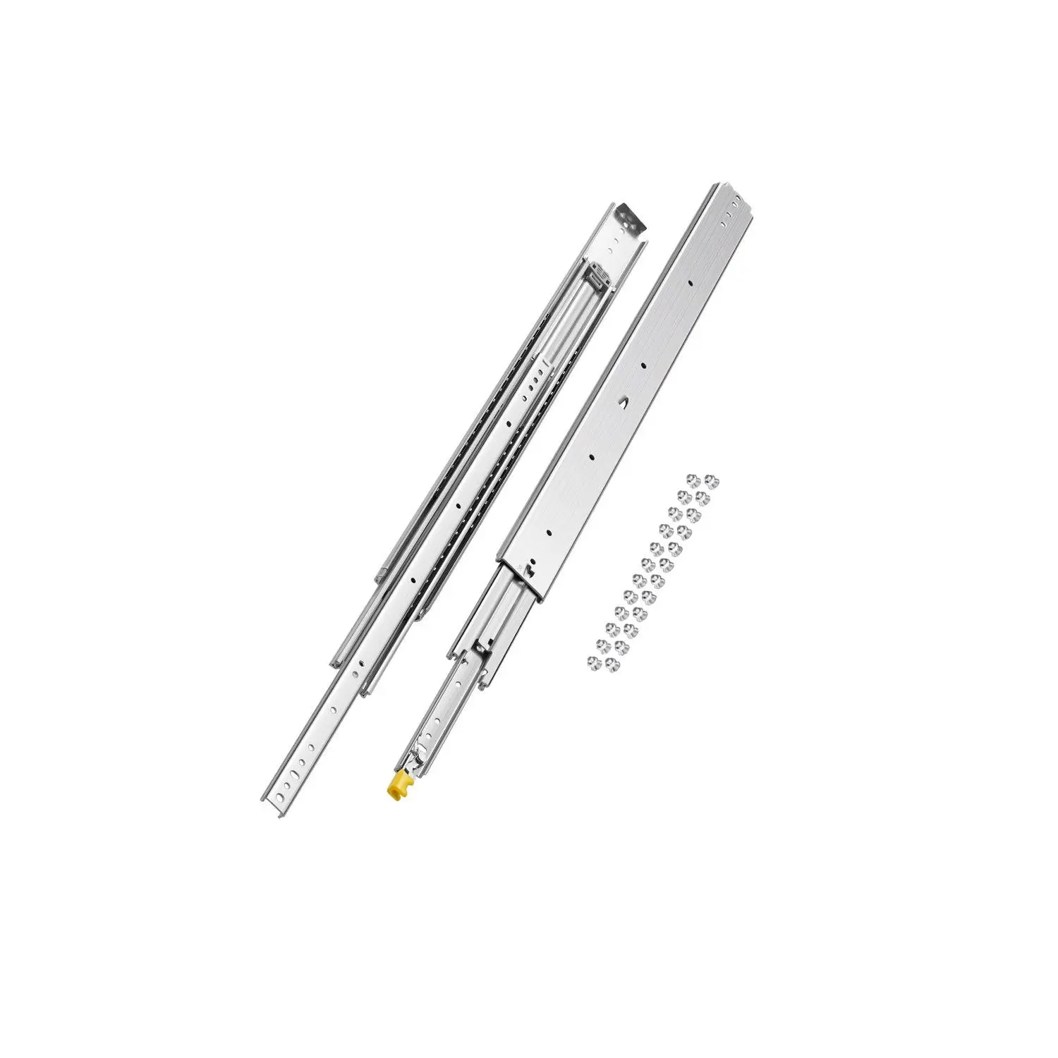 【Summerfinds】 VEVOR Drawer Slides, 1 Pair 36inch Locking Drawer Slides, 500lbs Load Capacity, Side Mount Ball Bearing Drawer Glides, Long Full Extension Drawer Slidedealsforyoudays