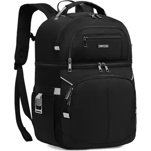 Insulated Cooler Backpack,Double Deck Leakproof Cooler Bag,Insulated Backpack Cooler Lunch Backpack for Men Women
