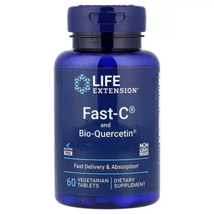 Life Extension Fast-C® and Bio-Quercetin®, 60 Vegetarian Tablets