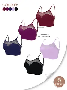 seamless, openwork, adjustable shoulder strap, breathable, comfortable, fashionable summer bra
