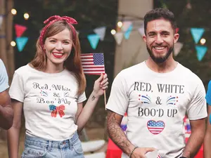 [Couple Shirt] His & Hers 4th of July Bundle 4th of July shirts Hubby Wife cruise shirt Hubby wife patriotic shirts his her matching couple fourth July travel shirts Goose shirts