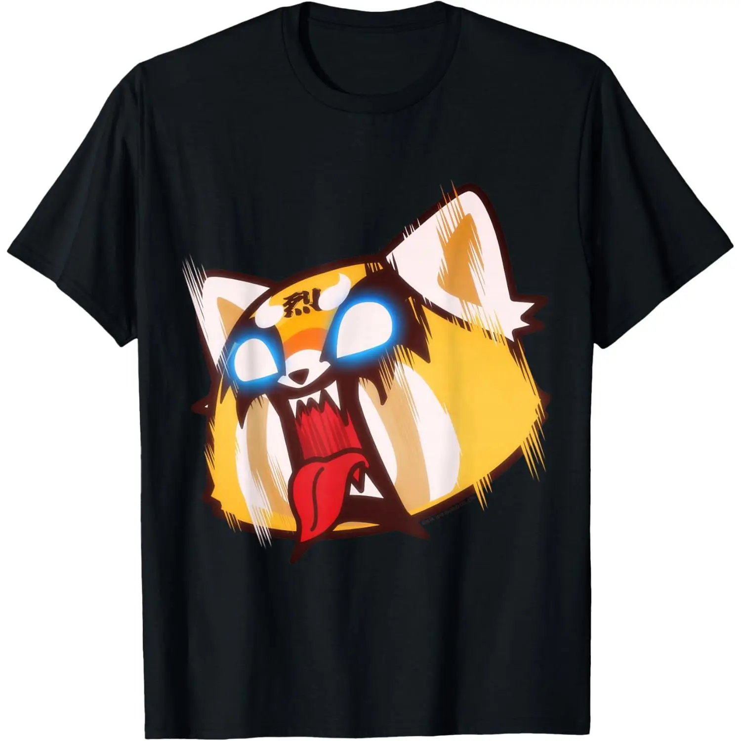 Aggretsuko Screaming Rage Men's T-Shirt, Casual Streetwear Graphic Top in 100% Soft Cotton, Breathable Fabric for Sports and Daily Wear, Tshirt, Menswear, Fashion Apparel, Graphic Print, Natural, Moisture Absorbent, Round Neck, Short-Sleeve Tee, Regular F