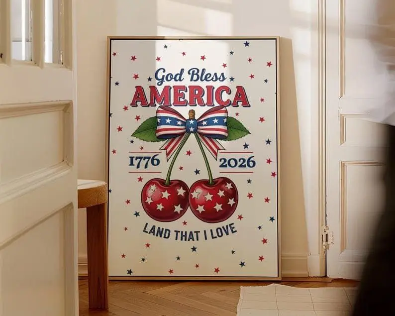 Commemorative 250th Anniversary Canvas, Patriotic USA Artwork Honoring 1776–2026 Historical Celebration Print