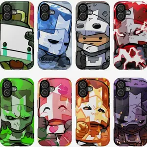 C-Castle Game C-Crashers Phone Case – Cool Gamer Gift Two-In-One Drop-Resistant Mobile Phone Case Protection, Shockproof For IPhone 17-12, Pro Max, Pro Plus, and Samsung S25 24 23 Safety Case