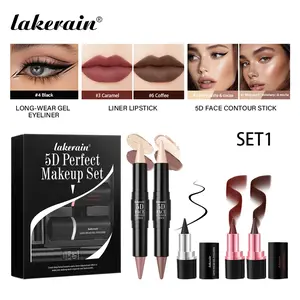 Lakerain makeup set 5D face contour stick five-piece lipstick set