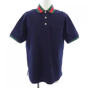 Pre-owned GUCCI Cotton Small Leather Goods Pique Polo Shirt