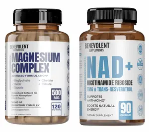 Cellular Energy Duo - NAD+ & Magnesium Complex for Cellular Repair, Energy Production, and Muscle Recovery