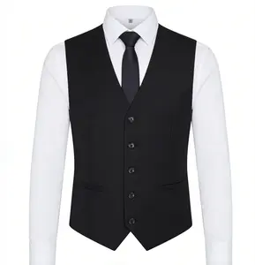 TweedLad men's casual suit vest, slim-fit business formal vest, suitable for suits and tailcoats