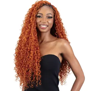 Freetress Human Hair Blend Pre-Stretched Braids - 2X BOHO BURMESE BULK 18"