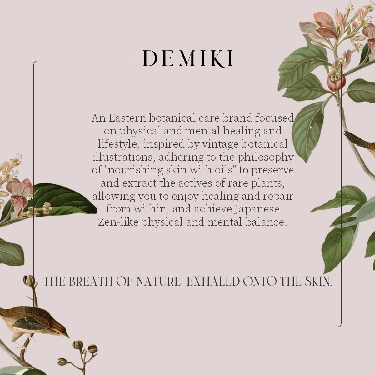 DEMIKI Moisturizing Hand Cream, Shielding Lotion for Dry Hands, Japanese-Inspired Fragrance, Nourishing Travel Size and Office Essential