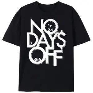 24/7 Hustle "No Days Off" T-Shirt |   Entrepreneur & Fitness Grind Graphic Tee