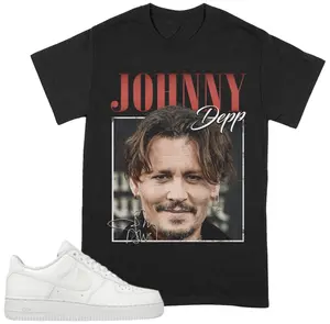 JOHNNY DEPP Shirt, Johnny Depp Vintage Retro 90s Shirt, Hip Hop T-Shirt, Classic, High Quality, Great Gift For Friend, Street Style, Many Colors Size S To XL, Tiktok Shop Menswear Top