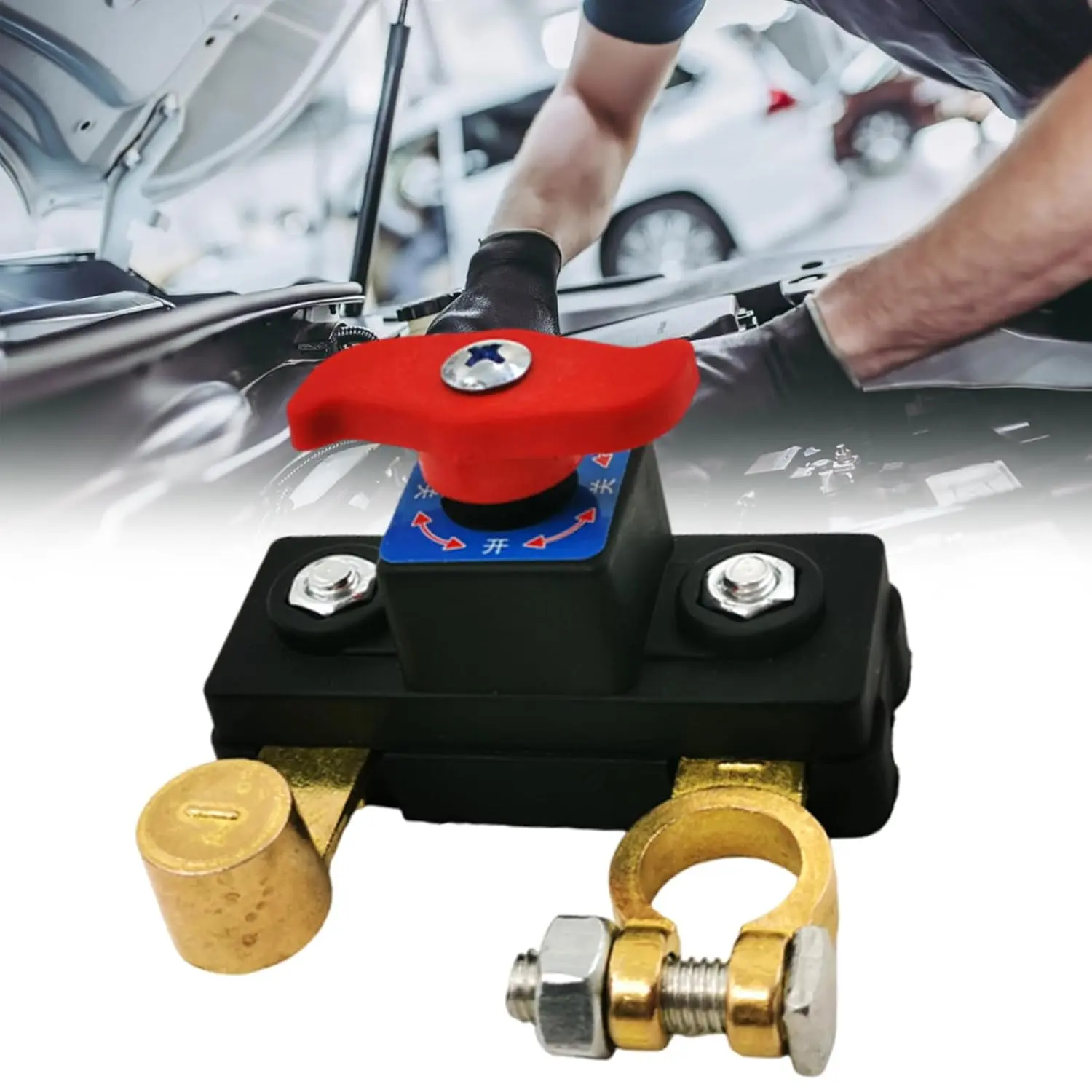 Battery Disconnect Switches, Universal 12V 24V Adjustable Car Battery Isolator Switches, Anticorrosion Car Batterys Cut Off Switchs for Marine Boat Car Truck Camper RV Trailer Vehicles Engine Application for All Vehicle Types