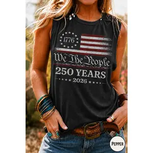 America 250th Anniversary Tank Top Comfort Colors, We The People 1776 2026 Patriotic T Shirt, 4th of July Shirt, Independence Day Outfit