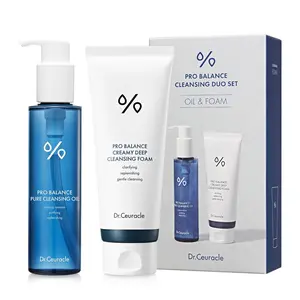 Dr.Ceuracle Pro Balance Cleanser Duo Set - Hydrating pH Balanced Daily Facial Wash with Pure Cleansing Oil & Creamy Deep Foam for All Skin Types