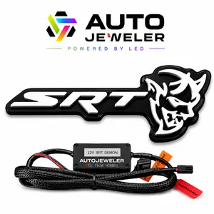 SRT Demon LED Emblem RGB Flow Series Bluetooth Controlled Grille Badge