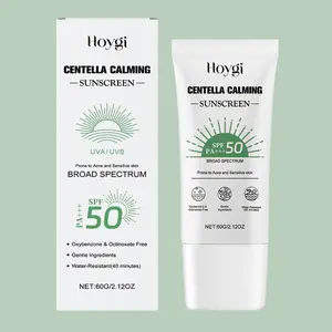 Hoygi Centella Asiatica Sunscreen Cream, Summer Protection, Lightweight & Non-Sticky, Moisturizing & Refreshing, Comfortable Skin Care