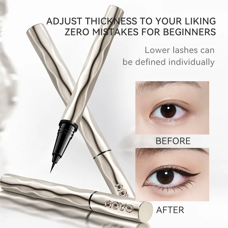 NOVO Glitter Star Eyes Liquid Eyeliner Ultra Thin Waterproof Smudge-Proof Long Lasting For Lower Lashes & Aegyo Sal