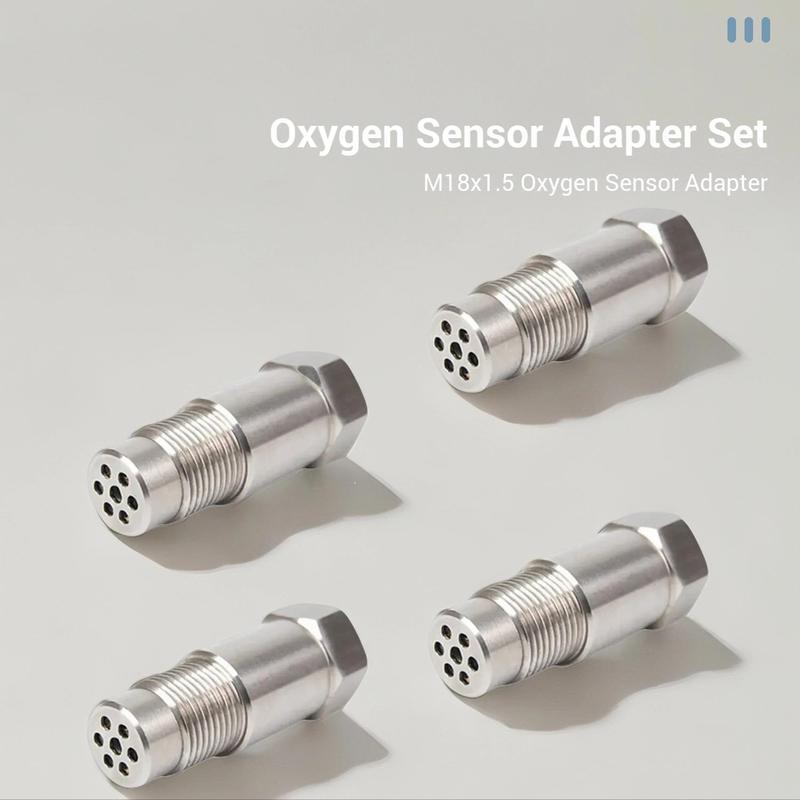 Oxygen Sensor Spacer Adapter, 4 Counts M18x1.5 Oxygen Sensor Connector, Auto Sensor Repair Tool, Oxygen Sensor Extender, Industrial Hardware Tool, Pipe Parts, Automotive Maintenance Tools Accessories, Auto Accessories, Flexible Hose