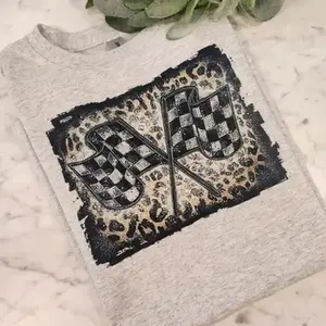 racing shirt checkered flag cheetah print cute popular trending race_1
