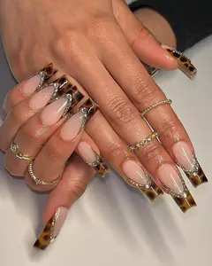 HelenNails – Classy Printed Press On Nails | Elegant Luxury Nail Set | Handmade Custom Nails for Events | Chic and Trendy Fake Nails – HL512