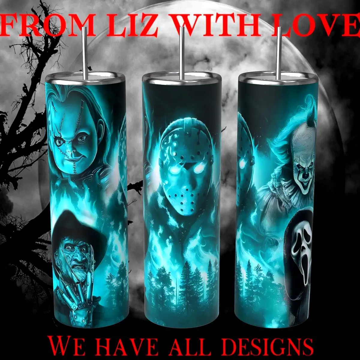 Glow in the Dark Horror Cup