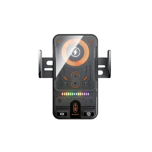 Car, Car Air Vent Phone Holder, Multifunctional Car Phone Holder with Wireless Mobile Charger and LED Light, Universal Car Interior Accessories