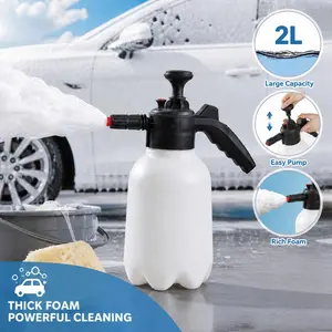 2L Hand-Pump Foam Sprayer for Car Washing, High-Pressure Foaming Spray Bottle, Home Cleaning Tool, Efficient Dirt Removal, Durable Design