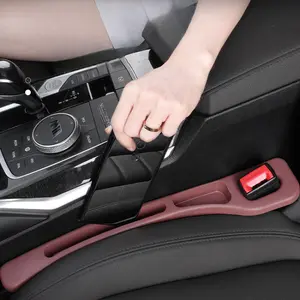 2-Pack Car Seat Gap Filler Set - Upgraded Multi-Functional Side Pocket Design, Leakproof & Anti-Loss Universal Cushion for Vehicle Storage Organizer (Holds Phones/Keys/Cards) Soft Elastic Material Compatible with Sedans/SUVs/Trucks Multiple Colors