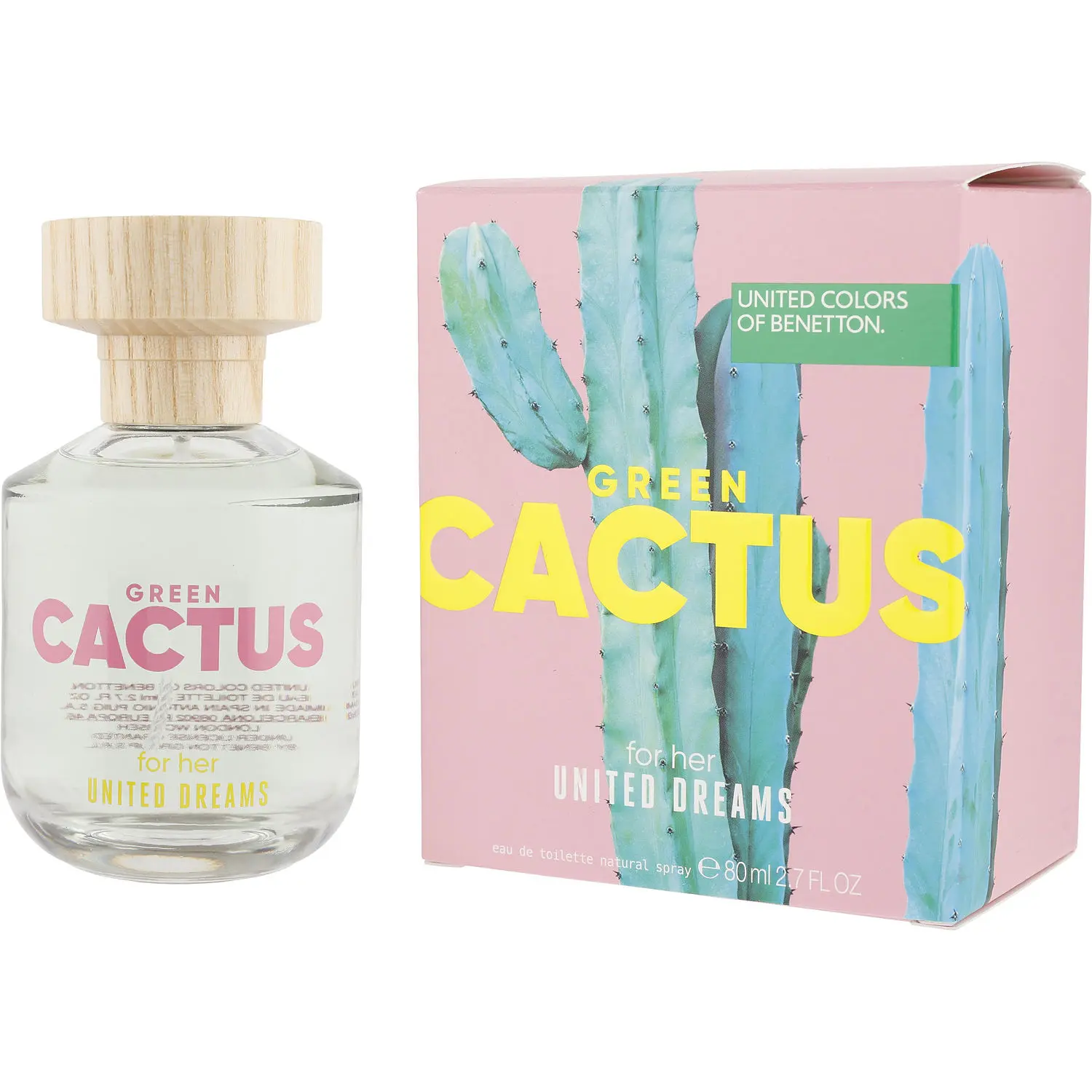 Benetton United Dreams Green Cactus By Benetton Edt For Women
