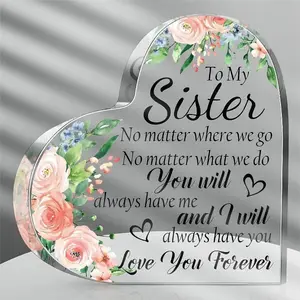 Friends Gifts for Women Friendship Bestie Plaque for Female Best Sunflower Flower Gift Sister Gift Birthday Thank You Gift for Women Acrylic Friendship (Simple Style)