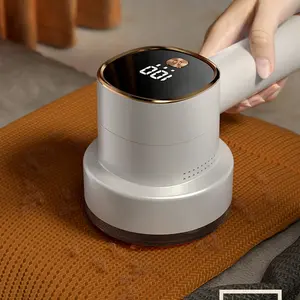 1pc Fabric Razor, Lint Remover USB Rechargeable 6-Blade Blade LED Display Electric Lint Razor Portable Clothes Furniture Sweaters Curtains,Fabric Razor - Lint Remover