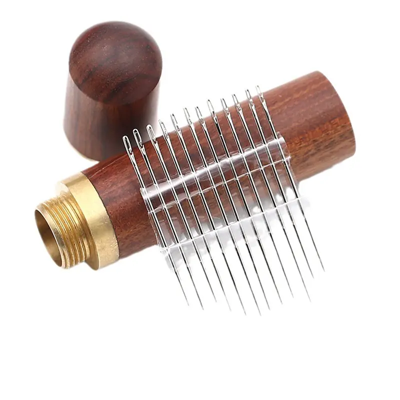 30pcs Blind Sewing Needle Elderly Stainless Steel Quick Automatic Self-Threading Needle Stitching Pins DIY Punch Needle Threader