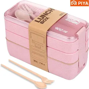 3-In-1 Compartment Bento Box