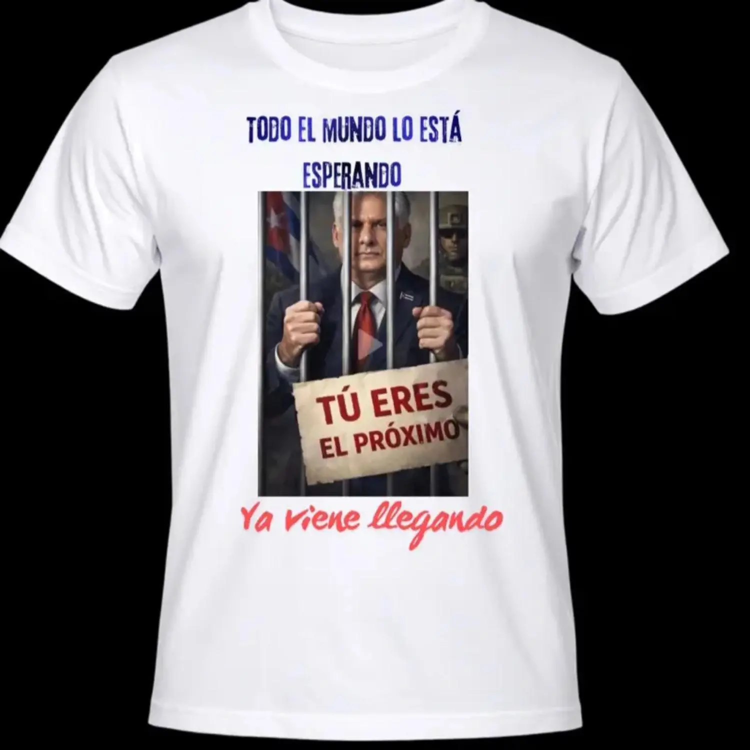 Upcoming Diaz Canel Shirt with Short Sleeves and Crew Neck Design