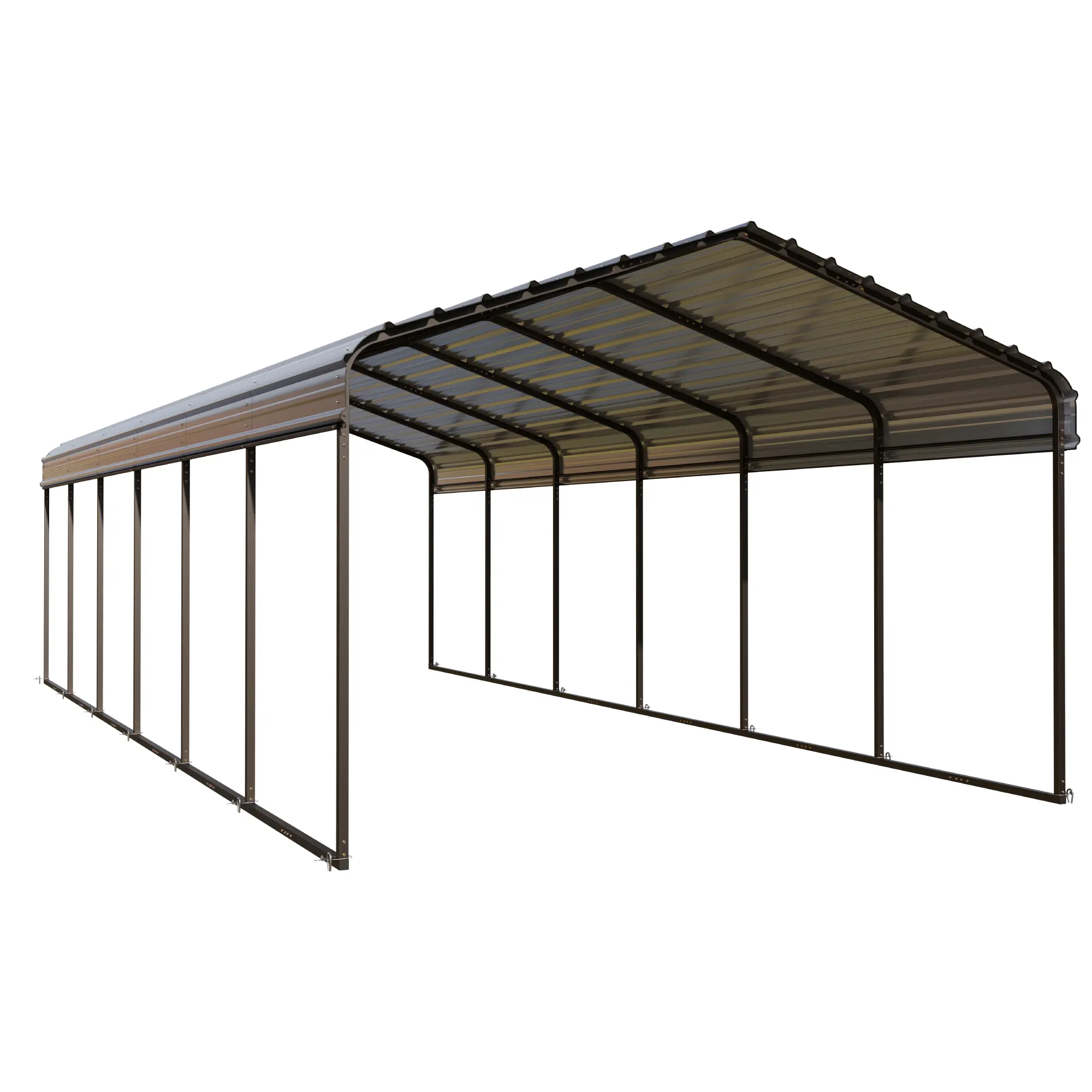 PHI VILLA Carport Car Port Metal Canopy 10x15 ft Heavy Duty for Snow Portable Garage Kit Shed Tent Shelter Metal Frame Waterproof 99% UV Protection Outdoor Modern