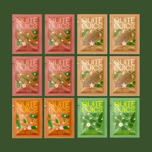 JUMBO VARIETY PACK (12 Meals) - Quite Nice Prebiotic Oatmeal - Improve Digestion, 10g Protein, Gluten-Free - Cinnamon Chocolate Matcha Turmeric