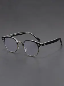 Caterside Retro Frame Glasses, Anti-Blue Light, Lightweight Flexible Legs, Unisex Casual Style, Perfect for Daily Wear, Music Festivals, Beaches