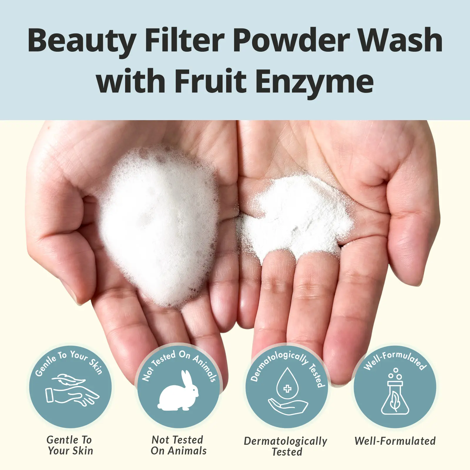 BIOCHEM Beauty Filter Powder Wash with Fruit Enzyme, Daily Face