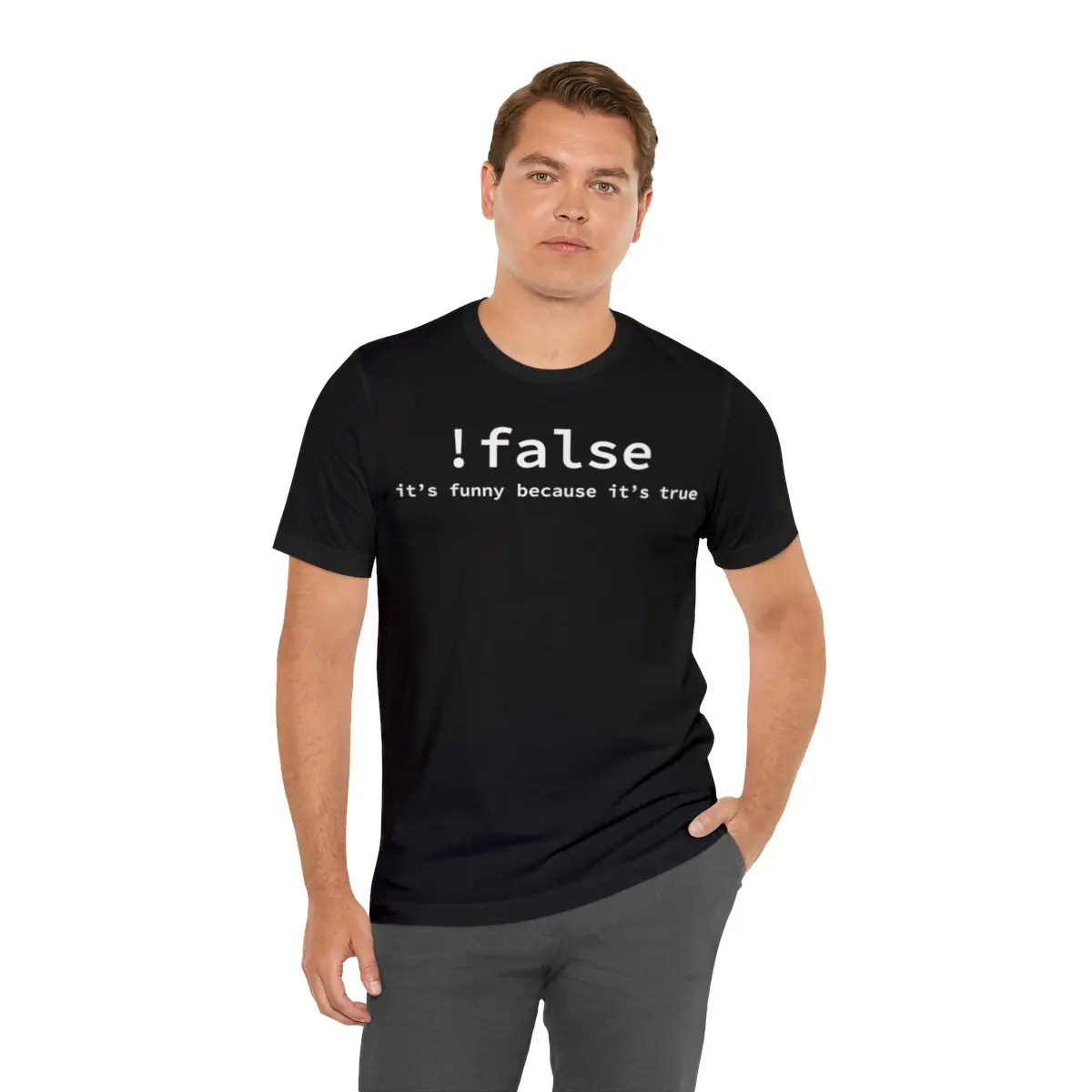 Funny False Programming Coding T-shirt for Programmers