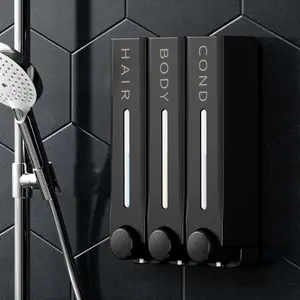 Wall Mounted Soap Dispenser, Large Capacity Kitchen Bathroom Hand Soap Dispenser, Commercial Refillable Shampoo Shower Gel Lotion Dispenser