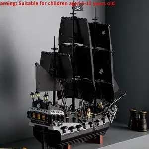 NEW Pirates of the Caribbean toy assembling toy sailing ship educational Black Pearl Ship Captain Jack 2803 granules 64 length
