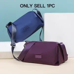 1pc Women's Shoulder Crossbody Bag Large Capacity Wear-resistant Water-repellent Nylon Bag Multi-pocket Anti-theft Zipper Commuter Bag for Office Ladies Moms Daily Shopping Short Trip Versatile Soft Bag