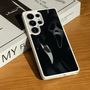 Ghostface (Scream) with Knife Matte Magnetic Phone Case – Durable & Easy Magnetic Attachment for Samsung S23 FE/S24/S25 Ultra/A36