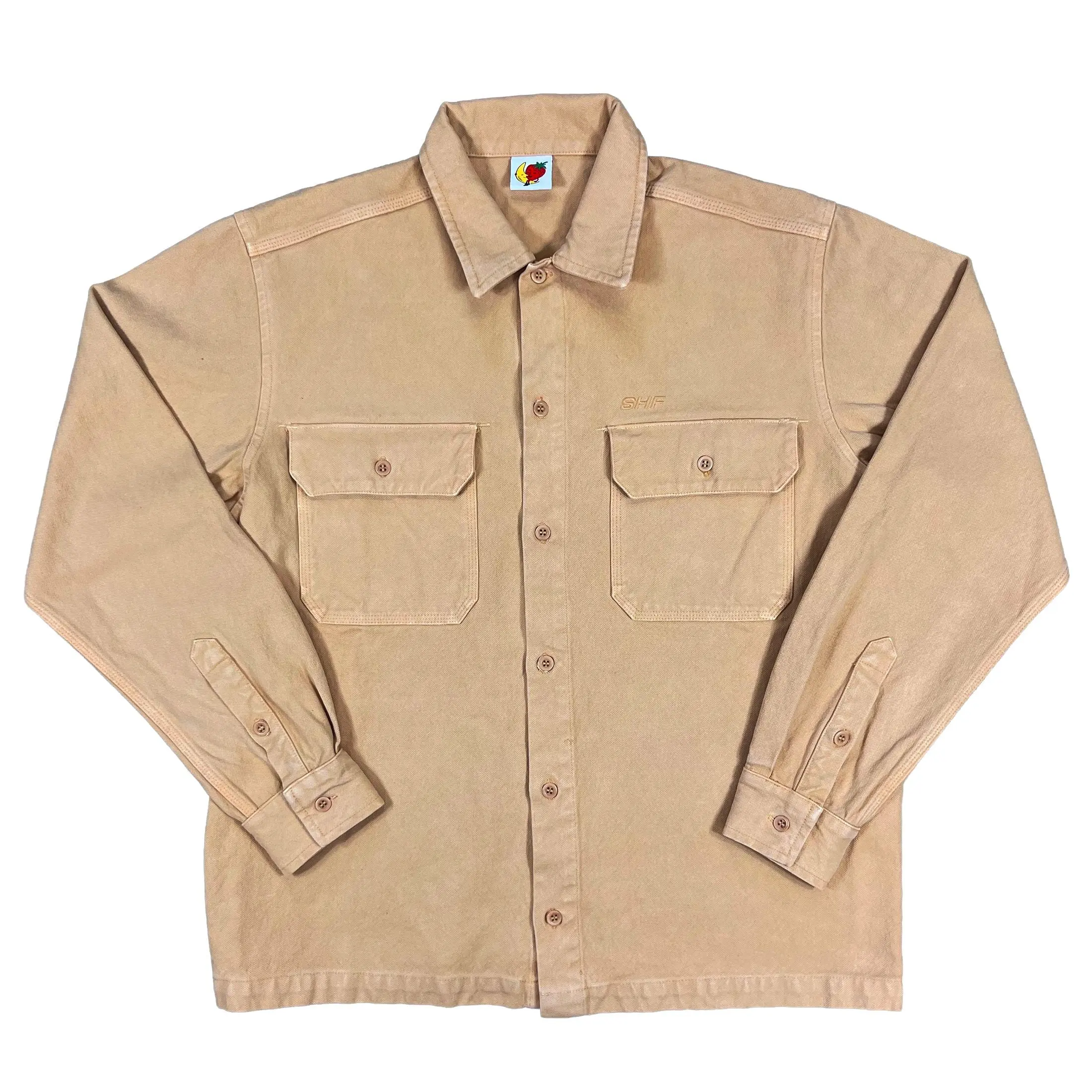 Canvas Work Overshirt - Beige