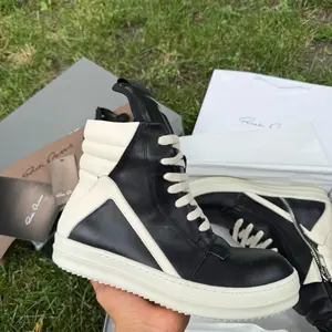 Men’s Shoe Top Quality Leather Sneaker High Top Geobasket Leather Owen Fashion