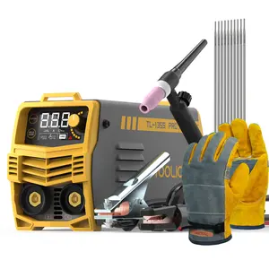 TOOLIOM TL-135S-PRO 135A Stick Welder | 110V 2-in-1 Lift TIG/MMA ARC Digital Welder | Portable Inverter Welding Machine with Hot Start & Arc Force | Includes TIG Torch, Gloves & E6013 Rods summervibes